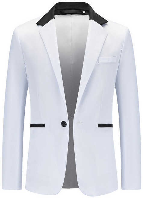 남성 긴팔 배색 블레이져 자켓 men's suit coat 하늘비즈 A31 G420I406