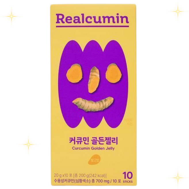 리얼큐민 커큐민 골든젤리 어린이, 10개, 700mg