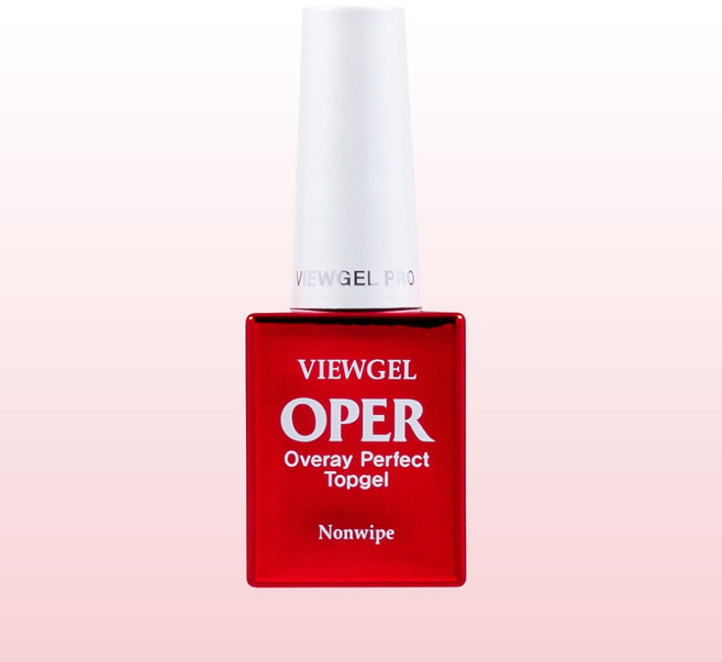 뷰젤 OPER 오빠 탑 젤 10ml 오버레이 논와이프 네일 고광택 탑젤, 투명, 1개