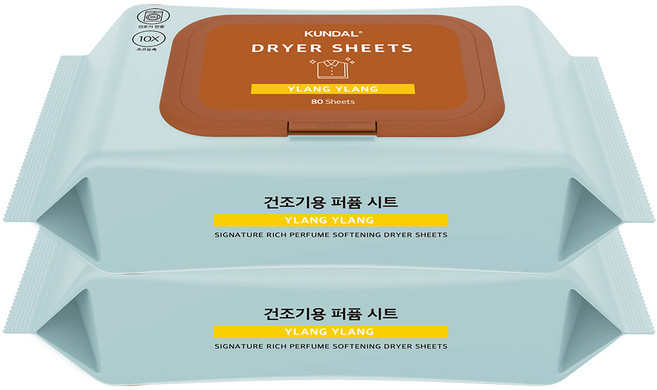 쿤달 시그니처 10배 초고농축 리치 퍼퓸 드라이시트 아카시아모링가, 80개입, 6개