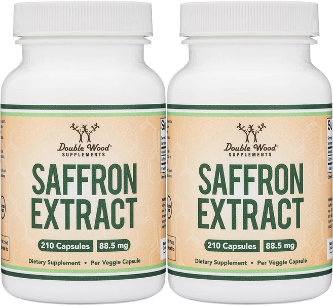더블우드 사프란 추출물 88.5mg, 2개, 210정 - 쿠팡