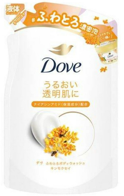 Dove 多芬 柔滑豐盈沐浴乳 桂花香 補充包, 340g, 1個