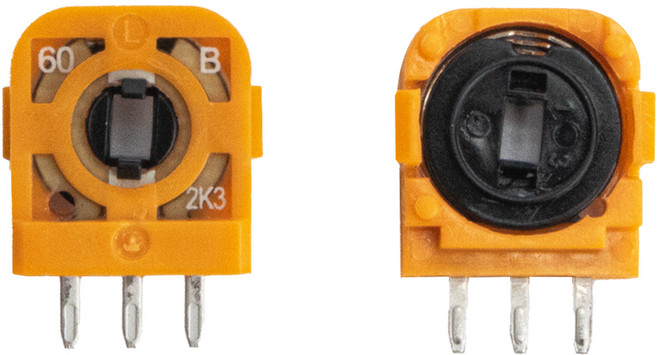 컴튜 PS5 플스5 듀얼센스 스틱 모듈 부품, 1개, 황색, 3핀사이드센서