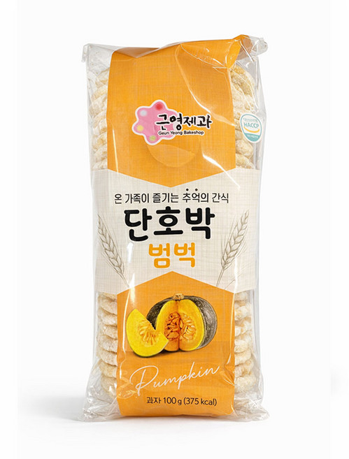 근영제과 단호박범벅 뻥튀기, 3개, 100g