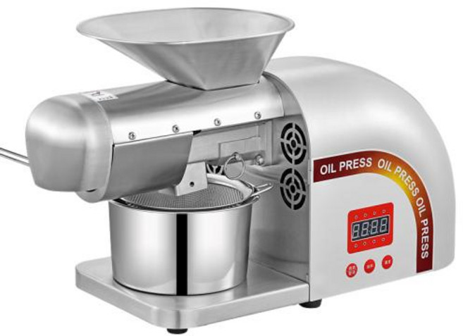 기름짜는기계 착유기 스테인레스 스틸 오일 프레스 올리브 상업용 가정용 제조 가능 콜드 110V 220V 신제품, 옵션02 220V silver, 2.220V silver