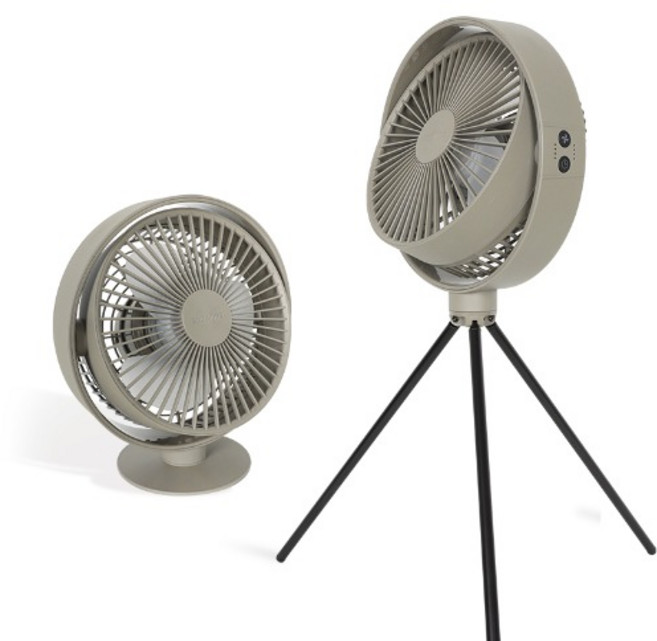 스노우라인 캠핑무선선풍기 (F135) - 탁상용 스탠드와 분리식 삼각대로 집에서도 야외에서도 시원하게 타이머로 편리하게, 캠핑무선선풍기 1개