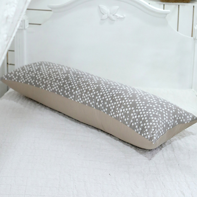 리빙하우스/무료배송/(솜포함)/순면 100/롱 쿠션/바디필로우/긴베개/안고자는베개, 미리내그레이