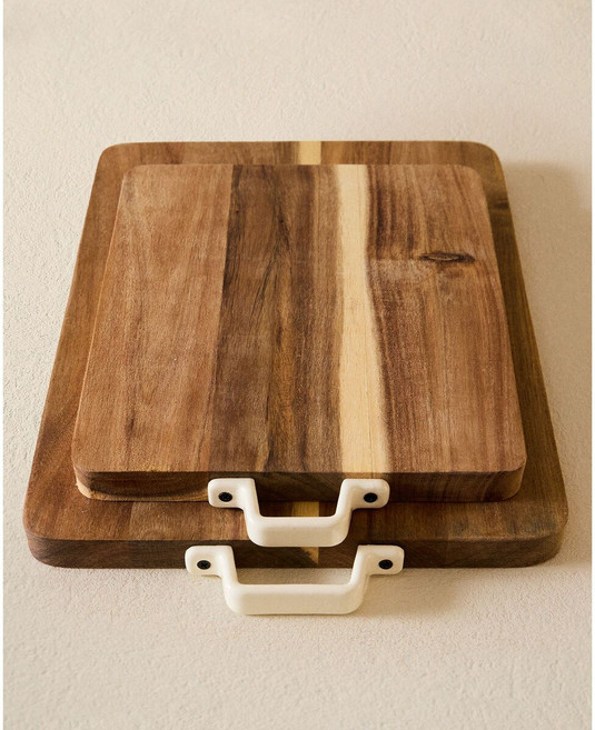 자라홈 브랜드관 목재 주방 도마 46260754700, 36 x 2 x 26.5 cm, 브라운, 1개