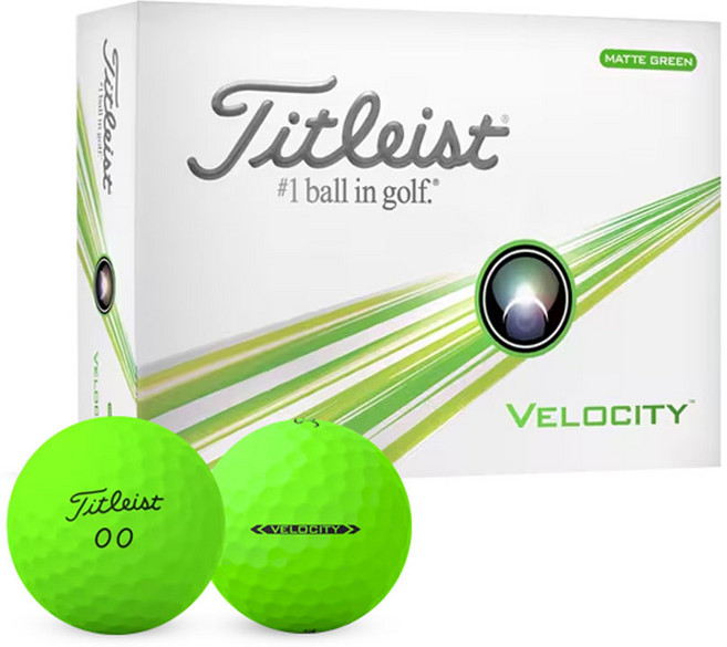 타이틀리스트 2024 벨로시티 골프볼 2피스, 그린, 12개입, 1개