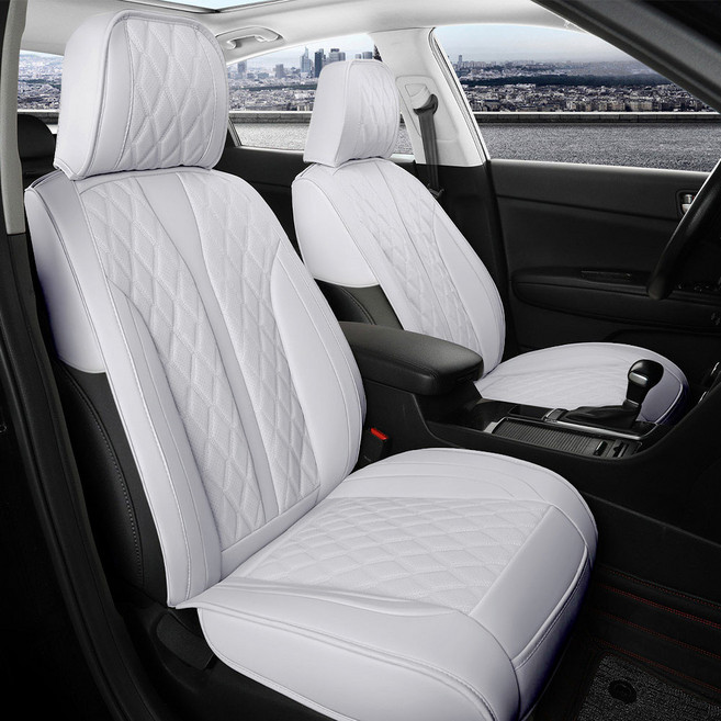 제니븐 자동차 시트커버 차량용 보호매트 방석 교체 가죽 카시트 SF670 운전석 1SET, 1개, 라이트그레이