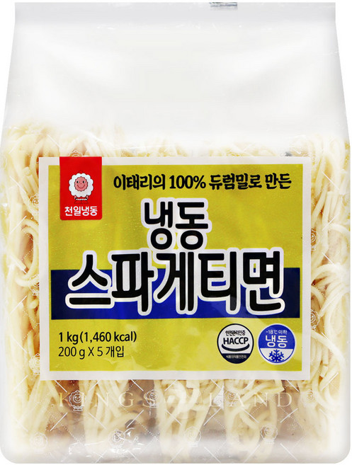 천일냉동 냉동스파게티면, 1kg, 3개