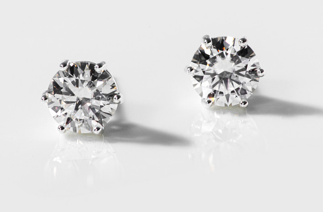 제시아 925실버 모이사나이트 1캐럿 귀걸이