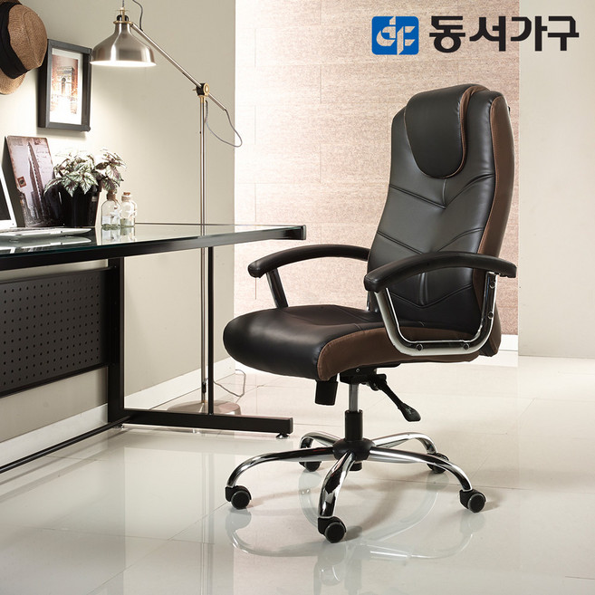 동서가구 케어 SY 사무용 중역 임원 사무실 서재 체어 의자 DF630880, 블랙