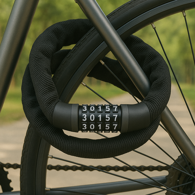 브레보 초강력 도난 방지 탄소강 자전거 자물쇠, 블랙, 1개