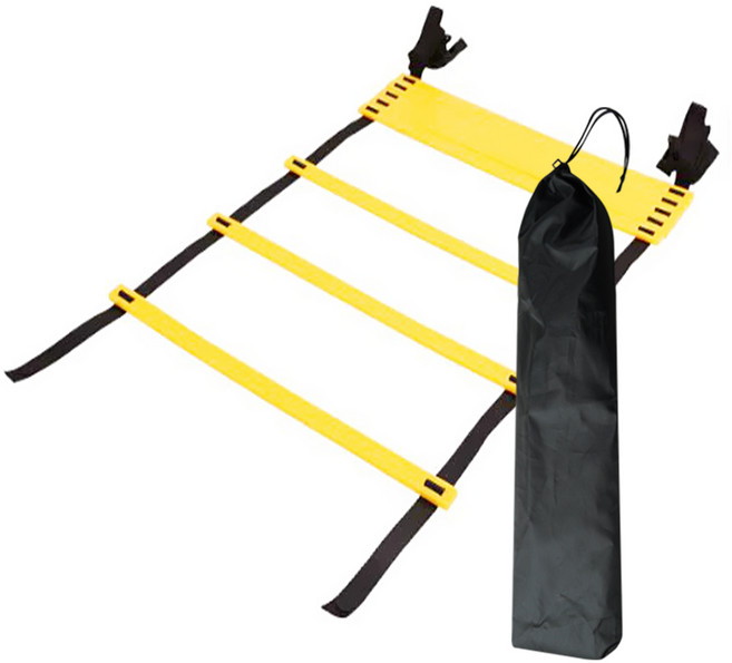 티렉스 스텝연습 스피드 사다리 축구용품 순발력 민첩성 훈련, 1개, 옐로우