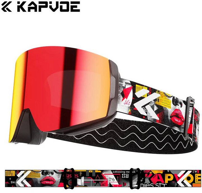 Kapvoe Photochromic 스키 고글 스노우 보드 안개 방지 마스크 남성용 여성용, 08. 컬러-16