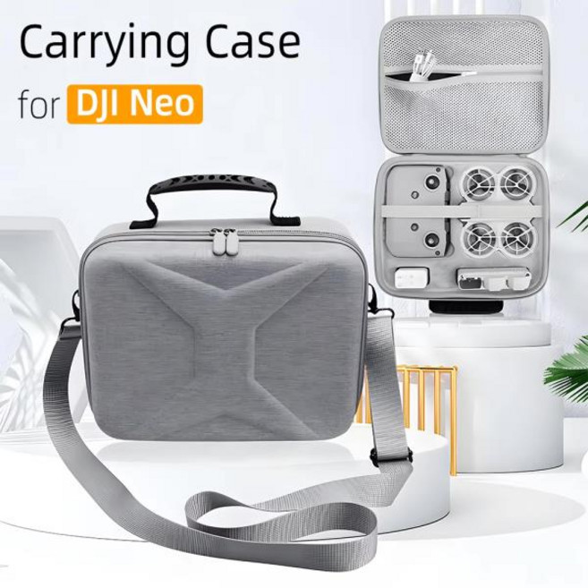 호환용 dji 호환 네오 드론 호환용 휴대용 케이스 하드 PU 여행 방수 가방 플라이 모어 콤보 보호대 보관 핸드백 액세서리, 1개, 01 Carrying Case