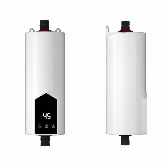東日 家用即熱式電熱水器 廚衛兩用 三秒速熱變頻恆溫, 淋浴3500W+台灣兩扁插頭110V插頭（自動變頻）