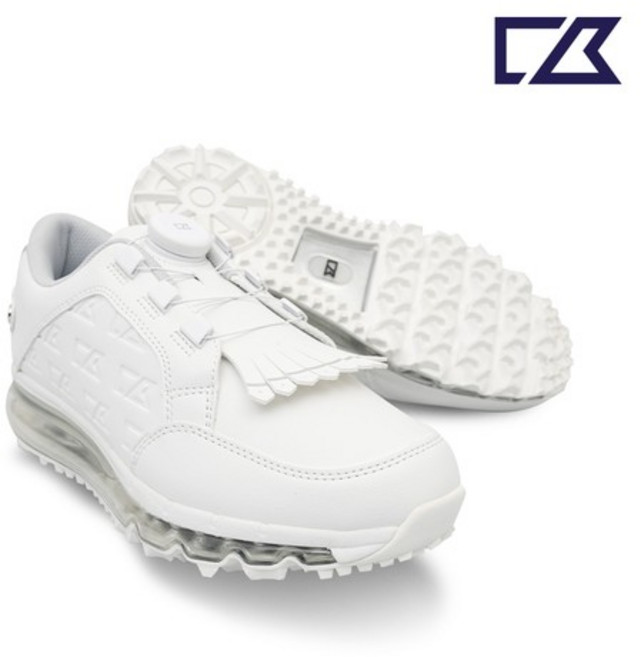 여성 실버 포인트 태슬 다이얼 골프화 - CBL6AGS3332, 화이트, 250