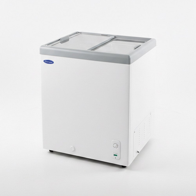 캐리어 97L 아이스크림 냉동고 2도어 슬라이드 유리도어 CSDHD102WA 화이트