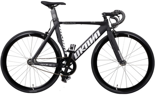 2025 언노운 싱귤러리티 SE 100% 조립 완성차 픽시 자전거 커스텀 픽스드기어, 1개, 49cm, 매트 블랙 화이트