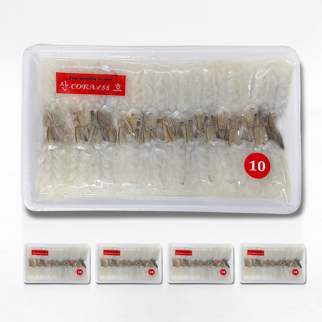 10g 백미새우 200gX5팩 / 냉동새우살 흰다리새우 포장횟감, 5개, 200g