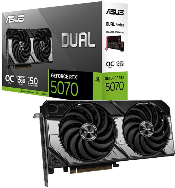 ASUS DUAL 지포스 RTX 5070 OC D7 12GB 인텍앤컴퍼니