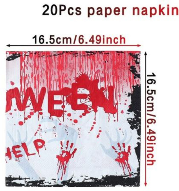 할로윈 블랙 레이스 플레이스매트 해피 파티 장식 2024 가정용 거미줄 주방 커버, 8) paper napkins