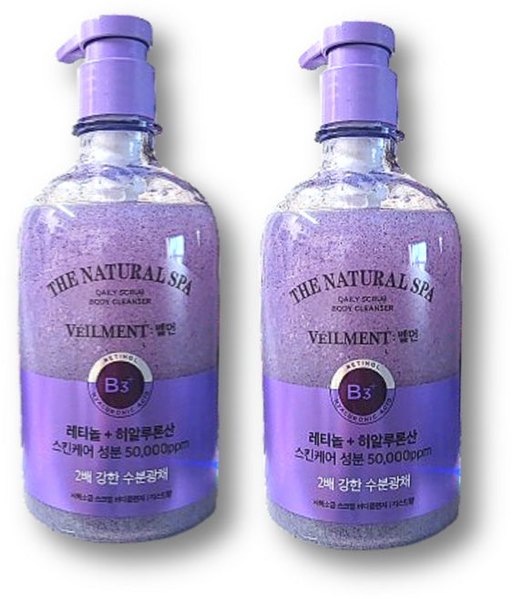 벨먼 내추럴 스파 수분광채 스크럽 바디클렌저 자스민향, 400ml, 2개