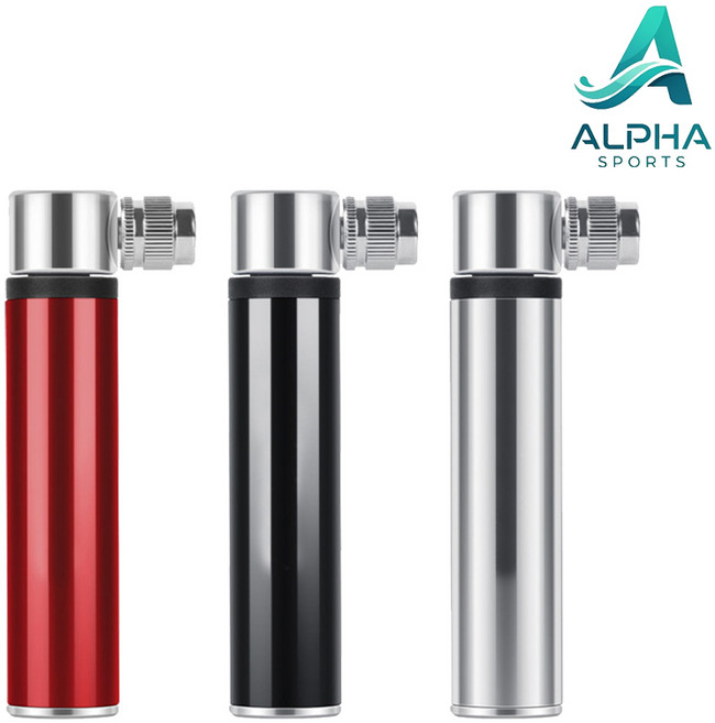 알파 미니휴대용 멀티에어펌프 자전거 운동공, 1개, 블랙