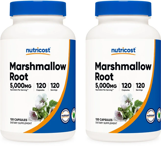 뉴트리코스트 마쉬멜로우 뿌리 500mg 120캡슐 2병, 120정, 2개 - 쿠팡