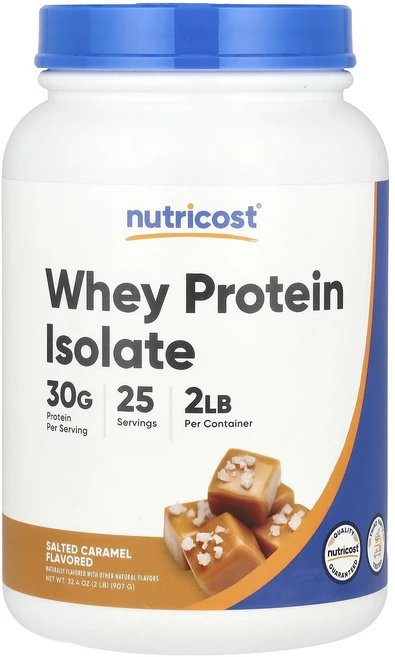 Nutricost 분리유청단백질 솔티드 캐러멜 907g(2lb), 907g, 1개 - 쿠팡