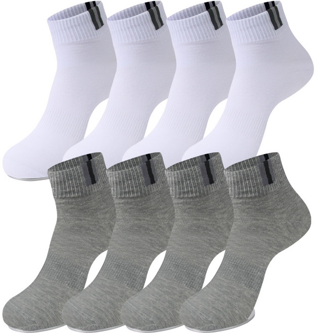 발렌티노크리스티 면100 + 드라이텍스 기능성 세로라인 단목 양말 8켤레