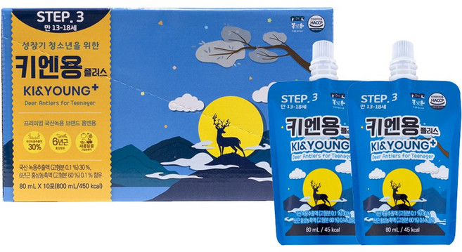 몸엔용 키엔용 플러스, 10개, 80ml