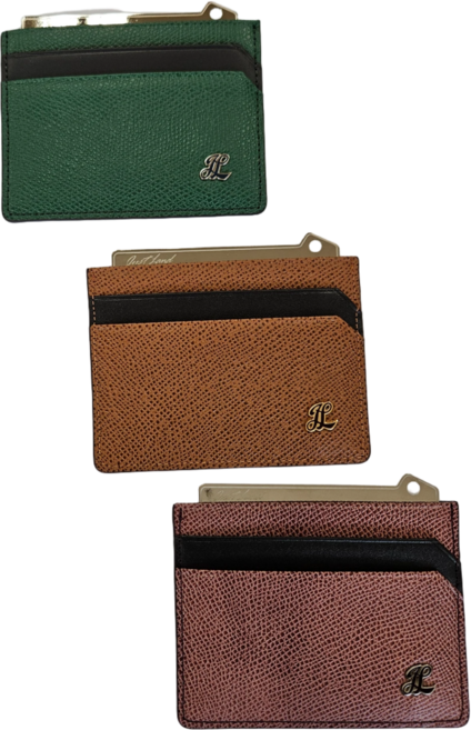 제이엘 천연소가죽 목걸이 슬림 남녀공용 위니 멀티 카드지갑