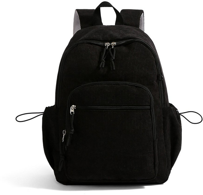 하보 코듀로이 데일리 백팩 여성 가벼운 캐주얼 학생 가방