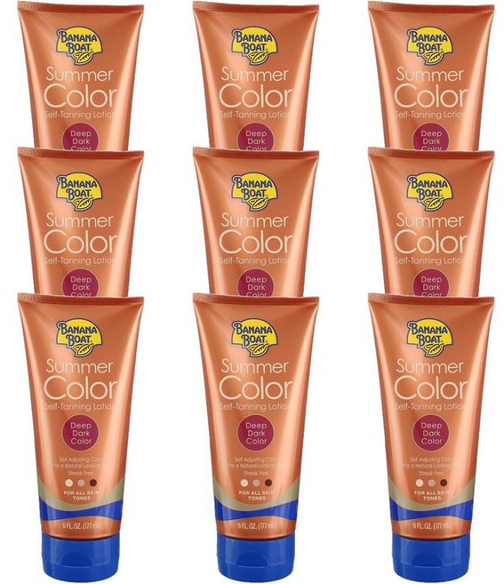 바나나보트 Banana Boat 섬머 컬러 셀프 태닝 로션 딥다크, 81개, 177ml