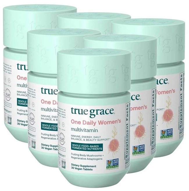 트루그레이스 원데일리 여성 멀티비타민 발효미네랄 True Grace Women Multivitamin, 6개, 30정 - 쿠팡