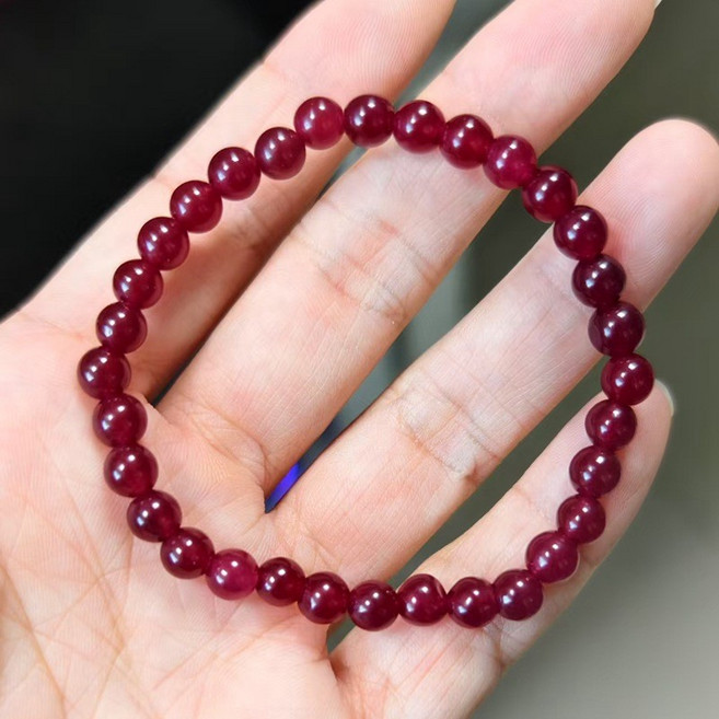 孔雀石黑膽石虎眼石火山石白松石串珠手鍊套裝