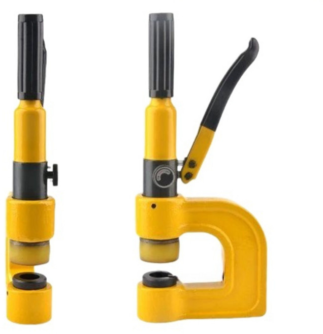 케이블 트레이 천공기 구멍 유압 수동 펀칭기 철근 천공 케이블트레이 철물 펀칭 유압공구, 1. CH-25 1개 몰드 포함, 1개