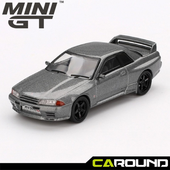 미니지티(1024) 1:64 닛산 스카이라인 GT-R (니스모 BNR32 CRS 버전) - 다크 메탈 그레이, 1024, 1개
