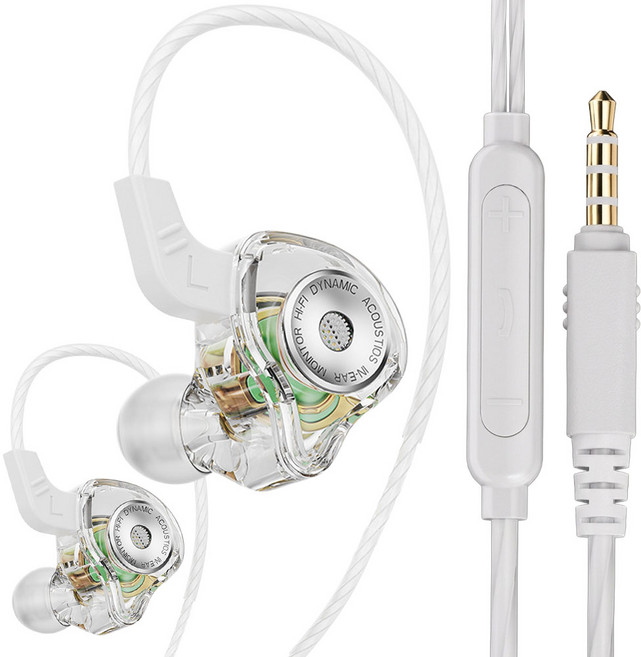 프리모 인이어 게이밍 유선 이어폰, 화이트, 3.5mm