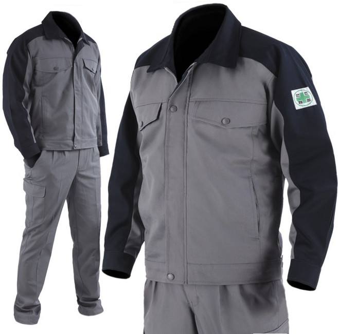 봄 가을 현장 작업복 IT-621 회색 유니폼 점퍼 바지 세트