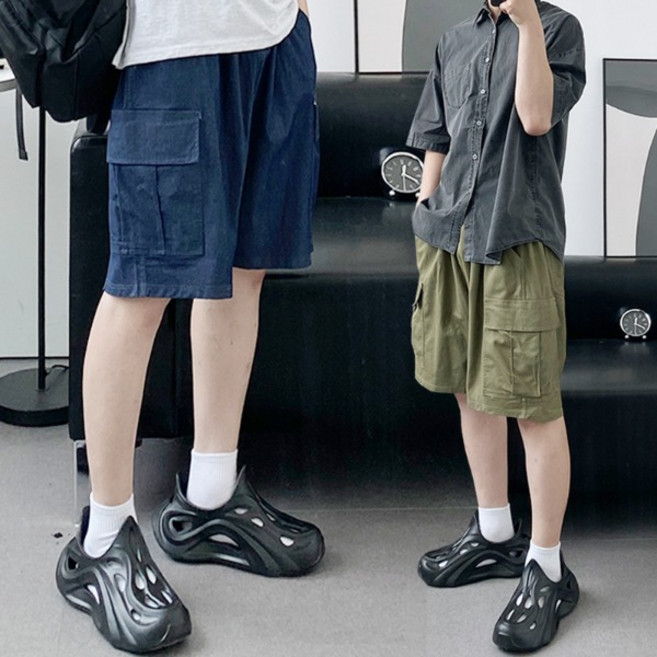 남녀공용 기능성 텐셀 아이스 카고 하프 반바지 팬츠