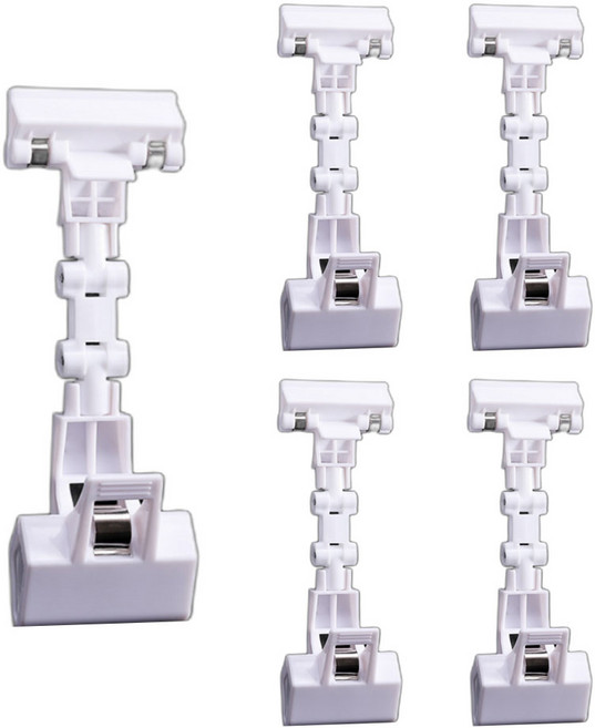 리빙앤랩 다용도 POP 자유 각도조절 관절형 집게, 5개