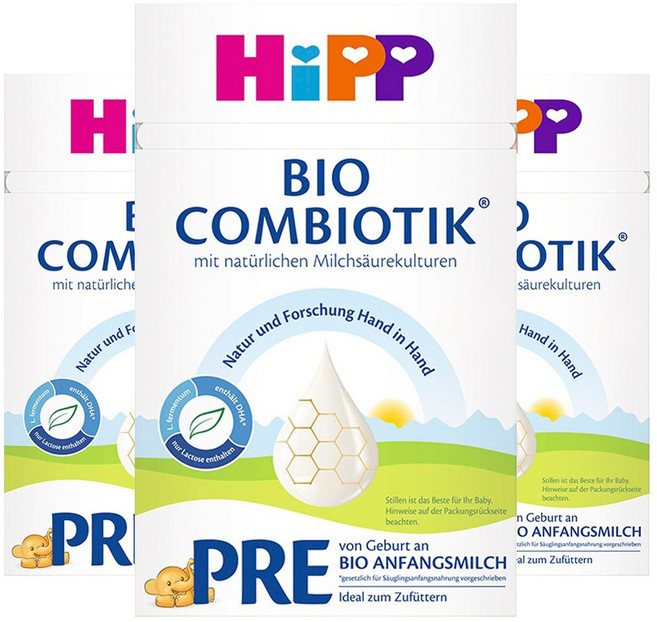 힙 프레 콤비오틱 분유 무전분, 600g, 3개