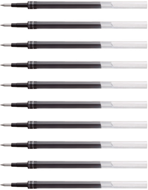 유니볼 유니볼 원 ONE 볼펜심 (10자루), 0.38mm(UMR38S):블랙