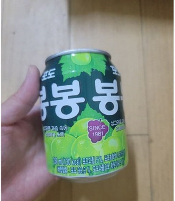 해태음료 포도봉봉, 238ml, 4개