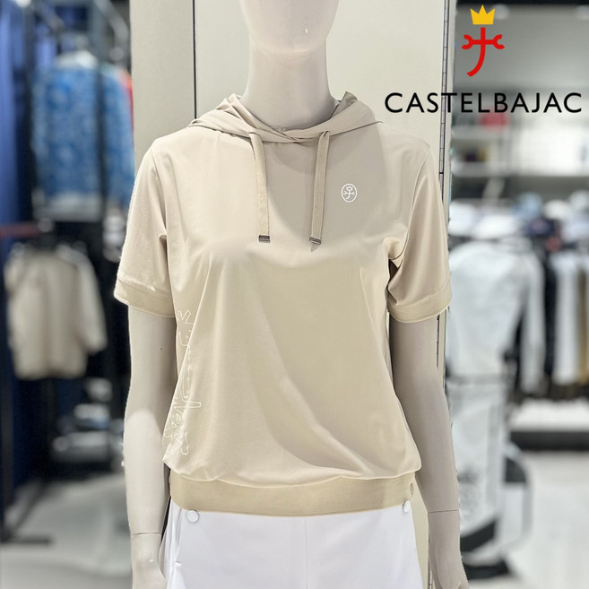 까스텔바작_여성 **추천상품** 트리코트 반팔 후드 티셔츠_BGEMTS722_BE_NC 유성점