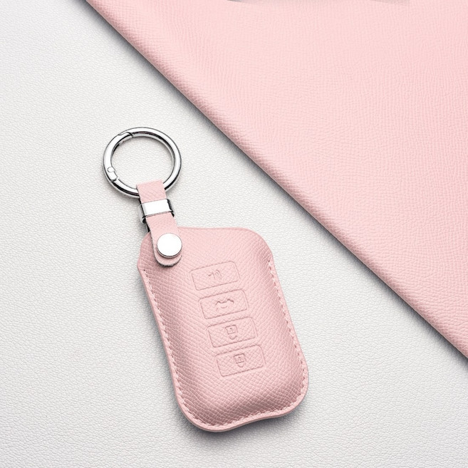 렉서스 핸드그립 키커버 케이스 - 방스크래치 내마모성 / UX ES /GS/ RX /NX / LS /LC /RC /F /LX 시리즈 등 호환, 렉서스 A4 타입, 피치핑크